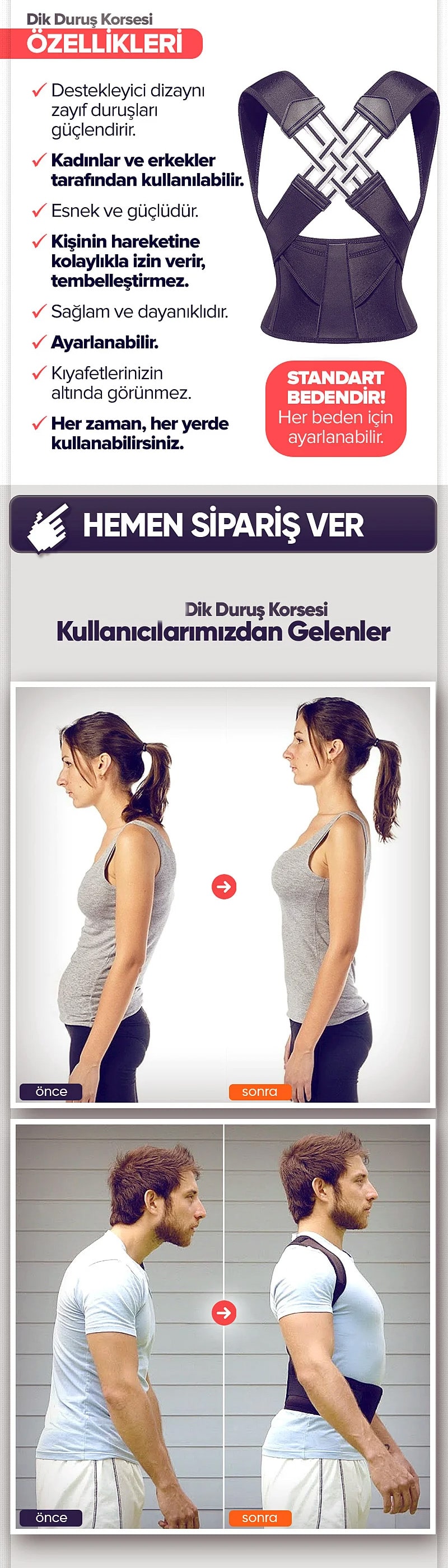 Dik Duruş Korsesi Ek